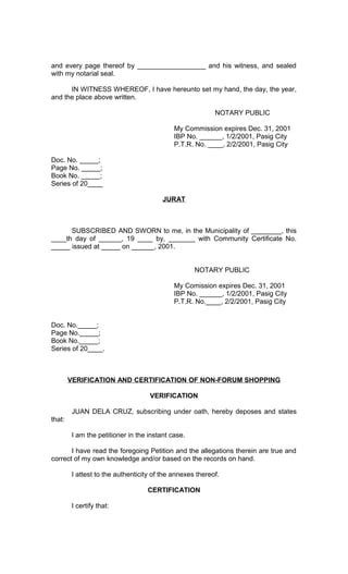 Notary in Pasig City, Metro Manila .